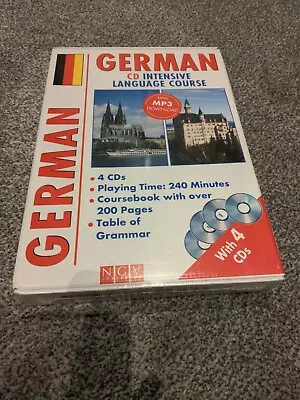 NGV German CD Intensive Language Course 4 Disks Home Learning Sealed  • £12.75