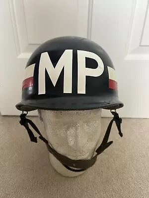 Front Seam Military Police MP Helmet Post WW2 RE-Issue W/Complete Liner • $275