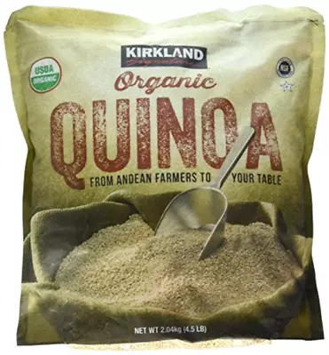 Kirkland Signature Organic USDA Quinoa Andean Farmers Gluten (4.5lbs) NEW !.. • £17.59