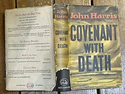  COVENANT WITH DEATH  JOHN HARRIS HB/DJ 1961 1st Ed NOVEL BATTLE OF THE SOMME  • £19.99