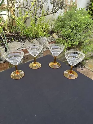 A Set Of Four Art Deco Cocktail Glasses • £30