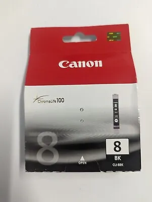 GENUINE CANON CLI 8 BLACK Ink Cartridge PIXMA IP6600D MP9600 PRO 9000 MARK 2 (St • £4.99