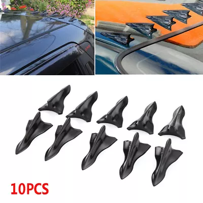 $7.49 • Buy Universal EVO Style PP Roof Shark Fins Spoiler Wing Kit Vortex Generator 10pcs