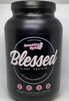 BLESSED Plant Protein Strawberry Mylk 2.1 Lb (948 G) Expires 7/2024 • $23