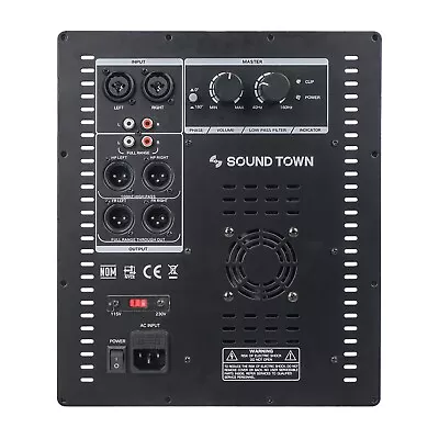 Sound Town Class-D Plate Amplifier For PA DJ Sub Cabinets 700W RMS (STPAS-G800) • $195.49