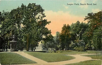 1912 Leeper Park South Bend Indiana Postcard • $9.99