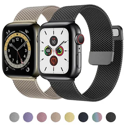 $10.10 • Buy Stainless Steel Strap For Apple Watch Series 7 6 54 SE 40/44/41/45mm Magnet Band