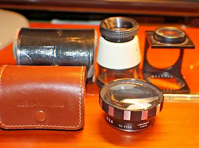 Mix Lot Of Picture 3 Lens Two For Map Review 1 Alpex Aux Tele Lens For 6x6 Japan • $50
