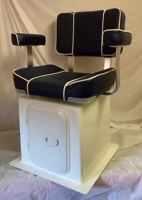 £474.99 • Buy Blue Captains Boat Seat Storage Box, 360 Swivel And Hatch, Rib / Fishing Boat 