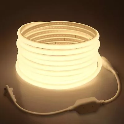 50' COB Neon LED Strip Light 480leds/m Waterproof 110V Home Decor Warm White USA • $57.87