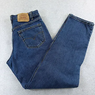 Vintage Levis 550 Jeans Mens 34X34 Blue Denim Made In USA Relaxed Y2K Tapered • $42