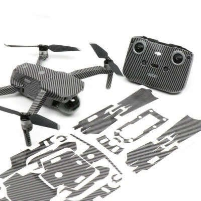 $37.50 • Buy Carbon Fibre Black Drone Skin Wrap Stickers Decal For DJI Mavic Air 2