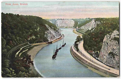 Bristol River Avon Gloucestershire - Pre WWI Colour Postcard T15 • $10.43