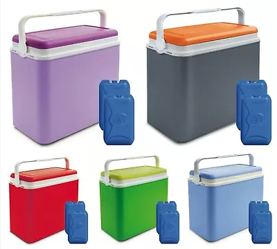 24L Camping Ice Boxes Cool Travel Fridge Beach Freezer Picnic Insulated Ice Pack • £9.95