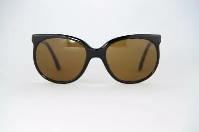 Vintage Vuarnet 002 Black Sunglasses PX2000 Mineral Brown Lens • $119.20