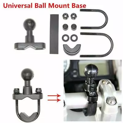 Motorcycle ATV Handlebar 1  Ball Mount For Garmin Zumo 450 550 Series GPS Cradle • $14.99