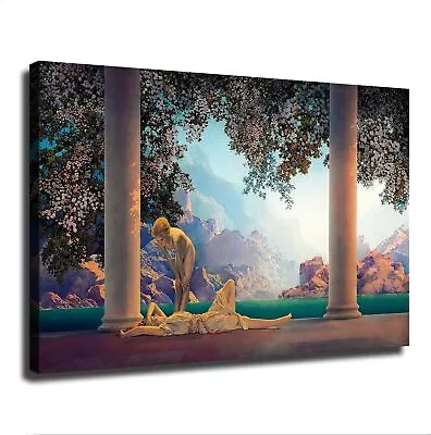 Maxfield Parrish Daybreak By Poster Picture HD Canvas Print Famous Artwork • $19.90