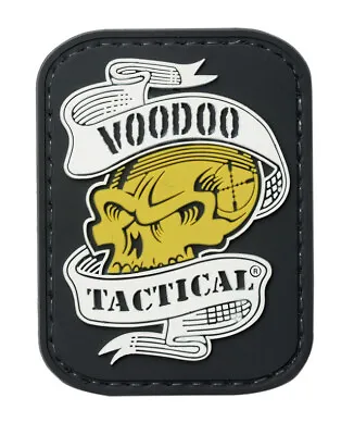 Voodoo Tactical 07-0816000000 Skull Ribbon Logo Rubber Morale Patch • $8.91