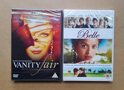 Vanity Fair / Belle - Two Romantic Period/ Costume Drama Movies - New Sealed DVD • £4.99