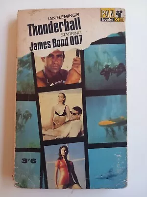 James Bond Thunderball Paperback Book By 13th Printing 1965 Pan X201 • £4.99