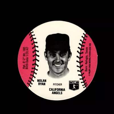 1978 Wiffle Ball Discs Set-Break # 66 Nolan Ryan EX-EXMINT *GMCARDS* • $7.50