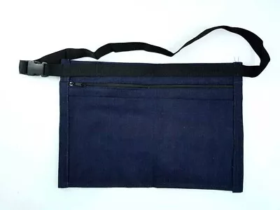 New Market Trader Denim  Money Belt Waist Bag With 4 Pockets & Adjustable Strap • £7.99