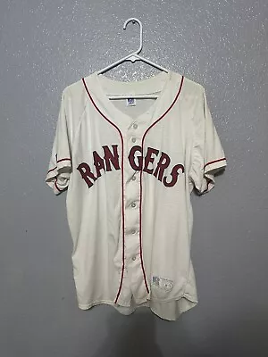 Vintage 90s Texas Rangers Russell Athletic Baseball Jersey MLB Embroided Large • $7.50