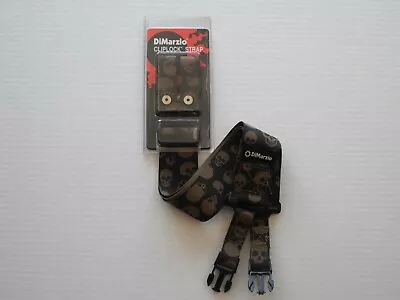 $26 • Buy Dimarzio Cordura Cliplock Strap 2 Inch Wide Camo Skulls Dd2220
