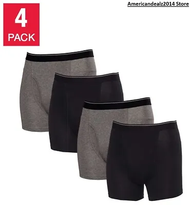 Kirkland Signature Men’s Boxer Briefs Underwear 4 Pack Select Color Size • $21.90