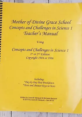 Mother Of Divine Grace Concepts And Challenges Teachers Manual 1st/2nd Edition  • $70.09