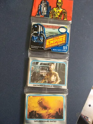 1980 Topps The Empire Strikes Back Rack Pack Unopened 51 Cards Star Wars Random  • $49.99