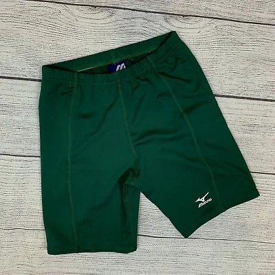 Mizuno Sz M Compression Shorts Volleyball Spandex 7  Inseam Green  • $9.79