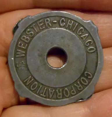 1 Vintage Webster Corp Chicago 45 RPM Record Metal Insert Adapter For Vinyls • $4.99