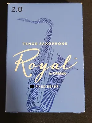 Rico Royal Tenor Sax Saxophone Reeds Strength 2.0 - 1 Pack - NEW • $6.50