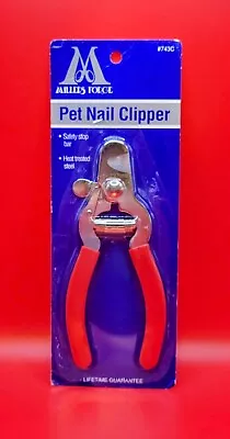 PET NAIL CLIPPER Millers Forge #743C Safety Stop Bar LIFETIME GUARANTEE • $11