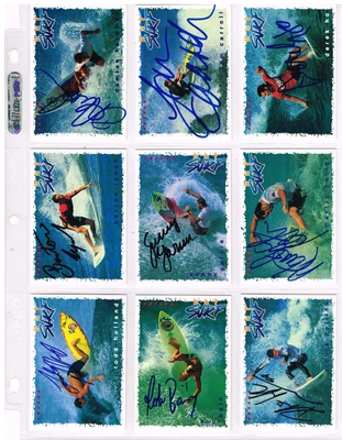 $6000 • Buy Signed 275 Authentic Futura Hot Surf Cards. 1993-95 Complete Sets. Slater,MR Etc
