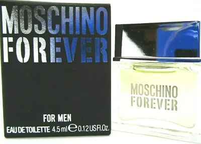 MOSCHINO FOREVER EAU DE TOILETTE MINI SPLASH FOR MEN 0.12 Oz /4.5 Ml TRAVEL SIZE • $9.99