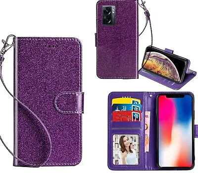 $7.50 • Buy Oppo A57 5g Luxury Glitter PU Leather Wallet Case Card ID