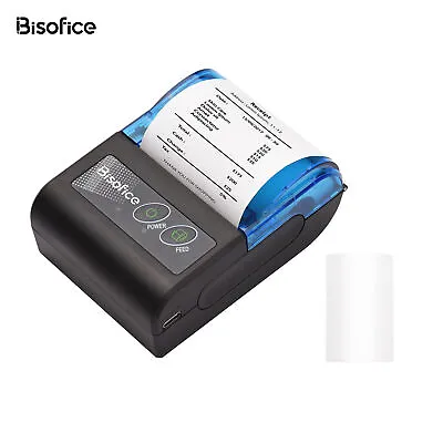 Bisofice Bluetooth 58mm Thermal Receipt Printer Portable Mobile POS Printer C2S7 • $25.89