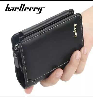 Leather Men Wallets High Quality Desigh Card Holder Male Purse Vintage Coin Hold • $11.05