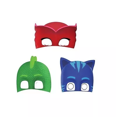 PJ Masks CARDBOARD BIRTHDAY PARTY SUPPLIES PARTY MASKS ( PACK OF 8 ) • $7.99