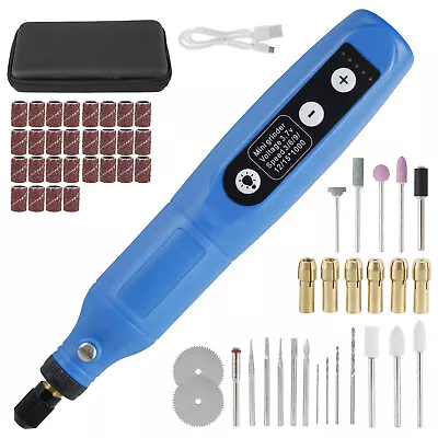 Cordless Rotary Tool Mini Electric Grinding Pen Drill Grinder USB Engraving DIY∡ • $31.39