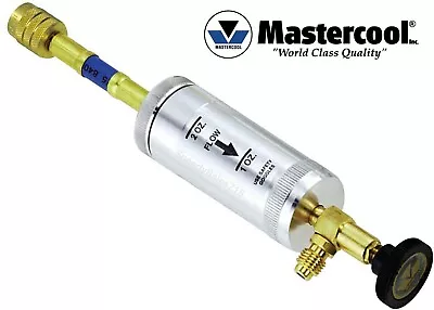 Mastercool 82375 R134A Oil Injector Silver Metal Can 2oz New Free Shipping USA • $46.80