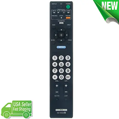 RM-YD028 Replace Remote Control For Sony TV KDL-32XBR9 KDL-32L504 KDL-32VL150 • $7.26