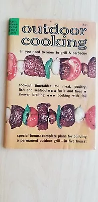 Outdoor Cooking 1964 Vintage Dell Purse Book - 3.5  X 5.25  64 Pages • $3