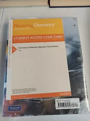 Chemistry: A Molecular Approach 3rd Edition Tro W/mastering Chemistry  • $119