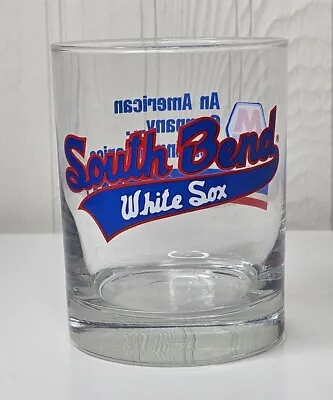 Vtg South Bend White Sox Minor League Whiskey Rocks Bar Glass Marathon Promo Cup • $13.99