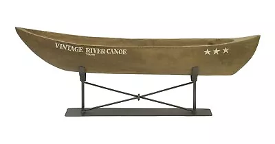 $189.99 • Buy IMAX Vintage River Canoe On Metal Stand