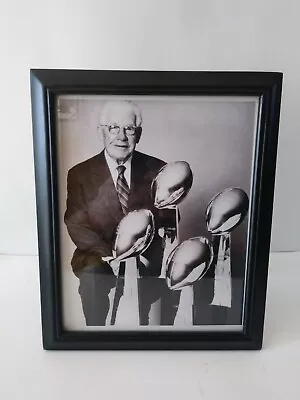 Kodak 10 X 8 Black And White Photo Of Vince Lombardi With Trophies Football • $35