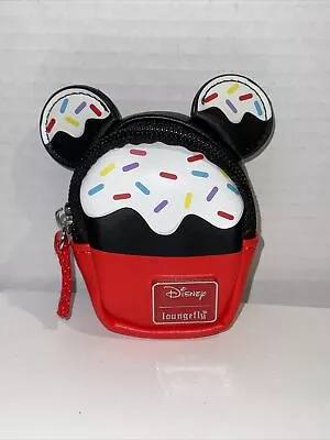 Disney Mickey Mouse  Cupcake Sprinkle LoungeFly Mini Belt Bag • $35